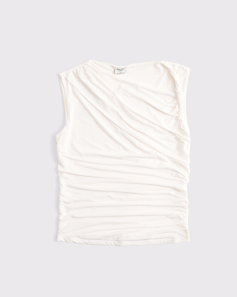 トップス acka drape volume tops white drape volume tops – Acka online store