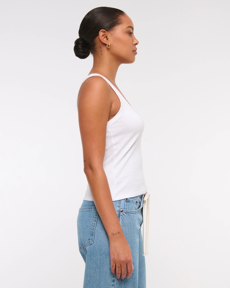 Vintage Rib Tuckable Scoopneck Tank