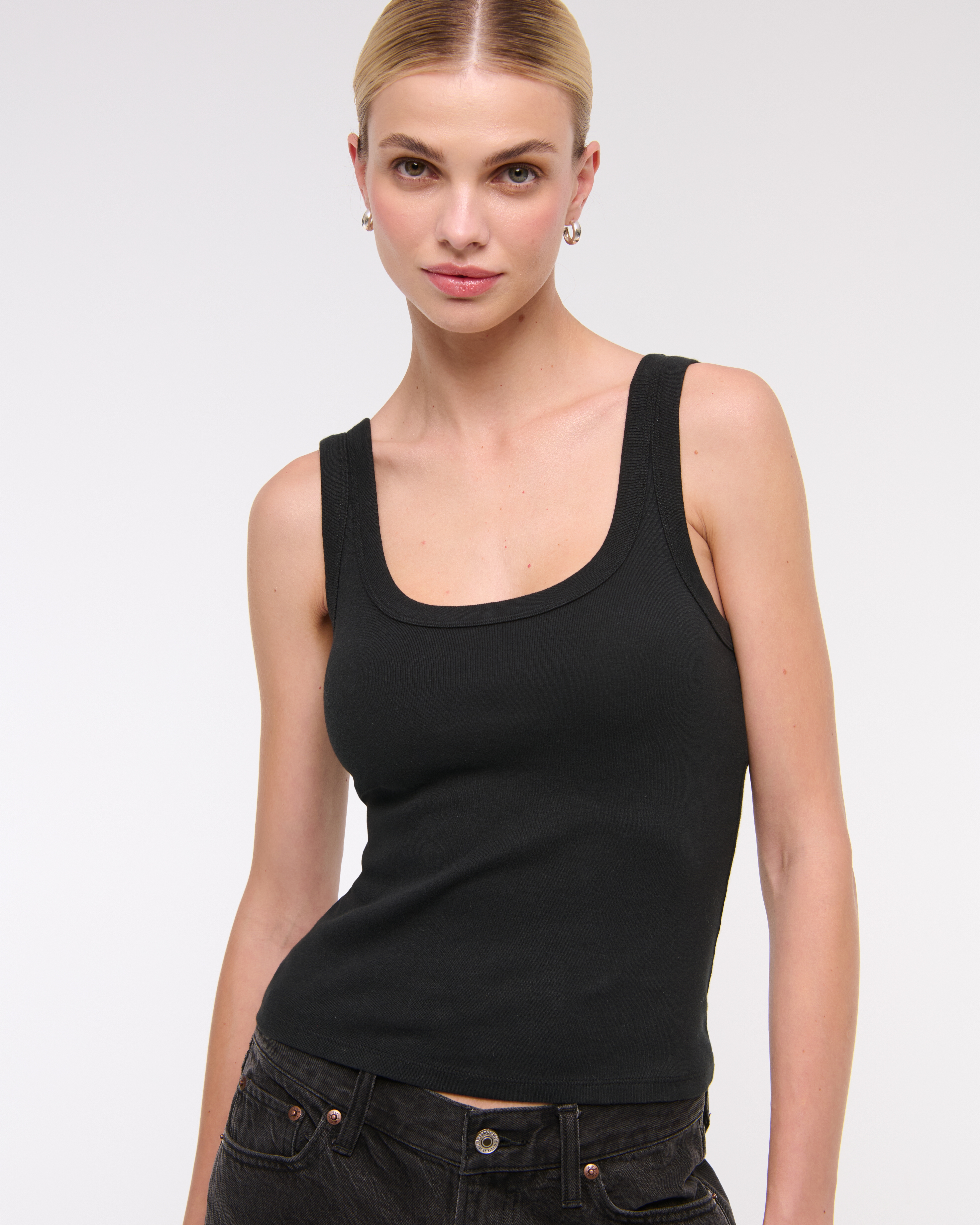 Women's Vintage-Style Rib Tuckable Scoopneck Tank | Women's