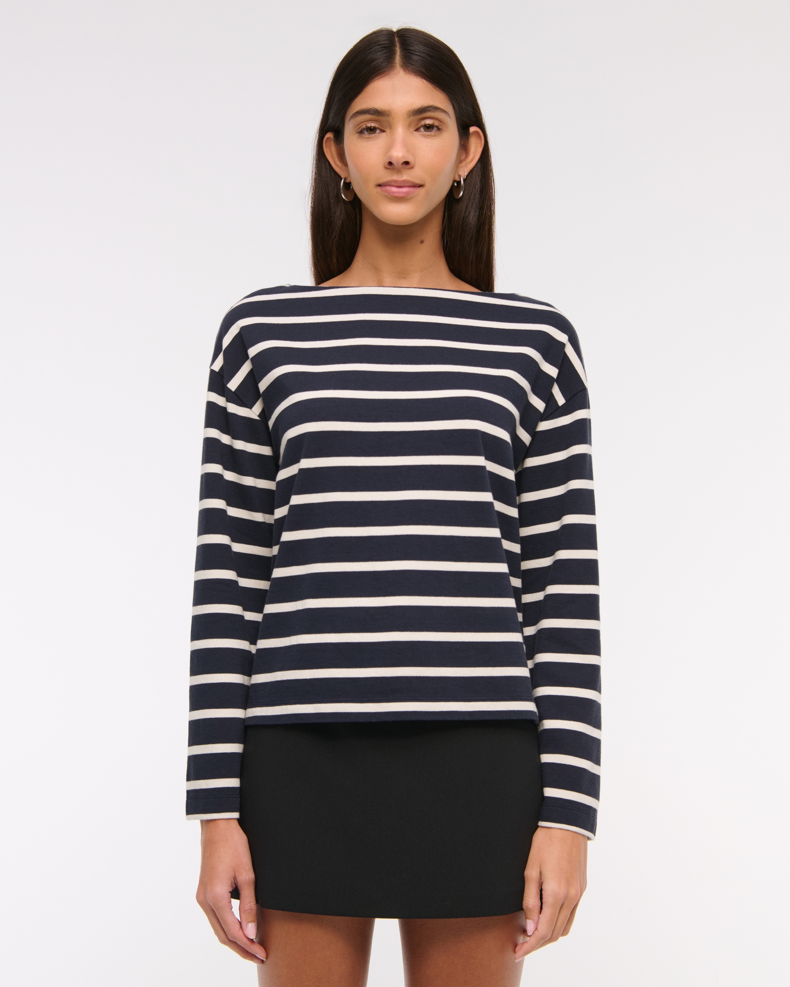 Long-Sleeve Heavyweight Jersey Slash Tee