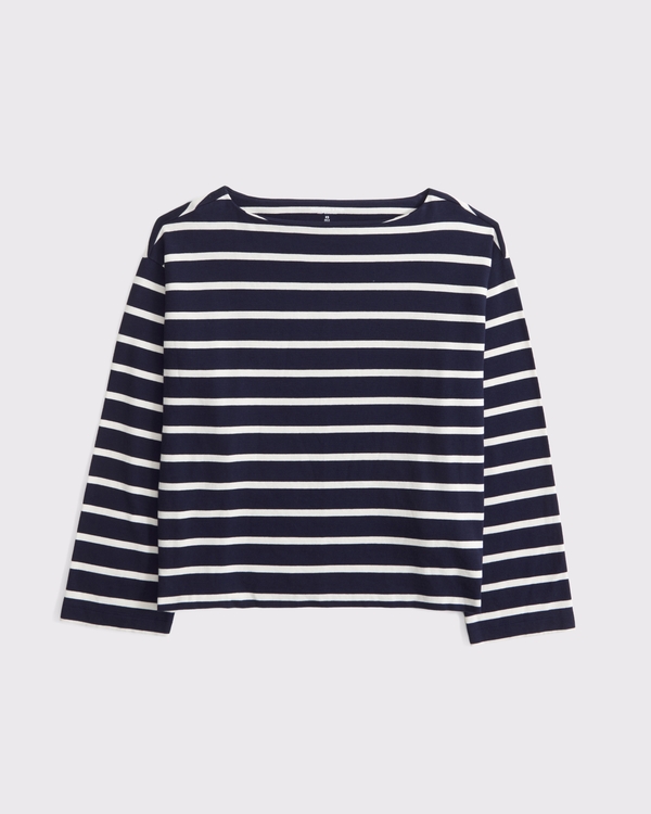 Women's Long-Sleeve Heavyweight Jersey Slash Tee | Women's Tops