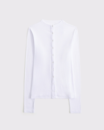 abercrombie&fitch レディース トップス Women's Long-Sleeve Lounge Wide Rib Slash Top | Women's Tops