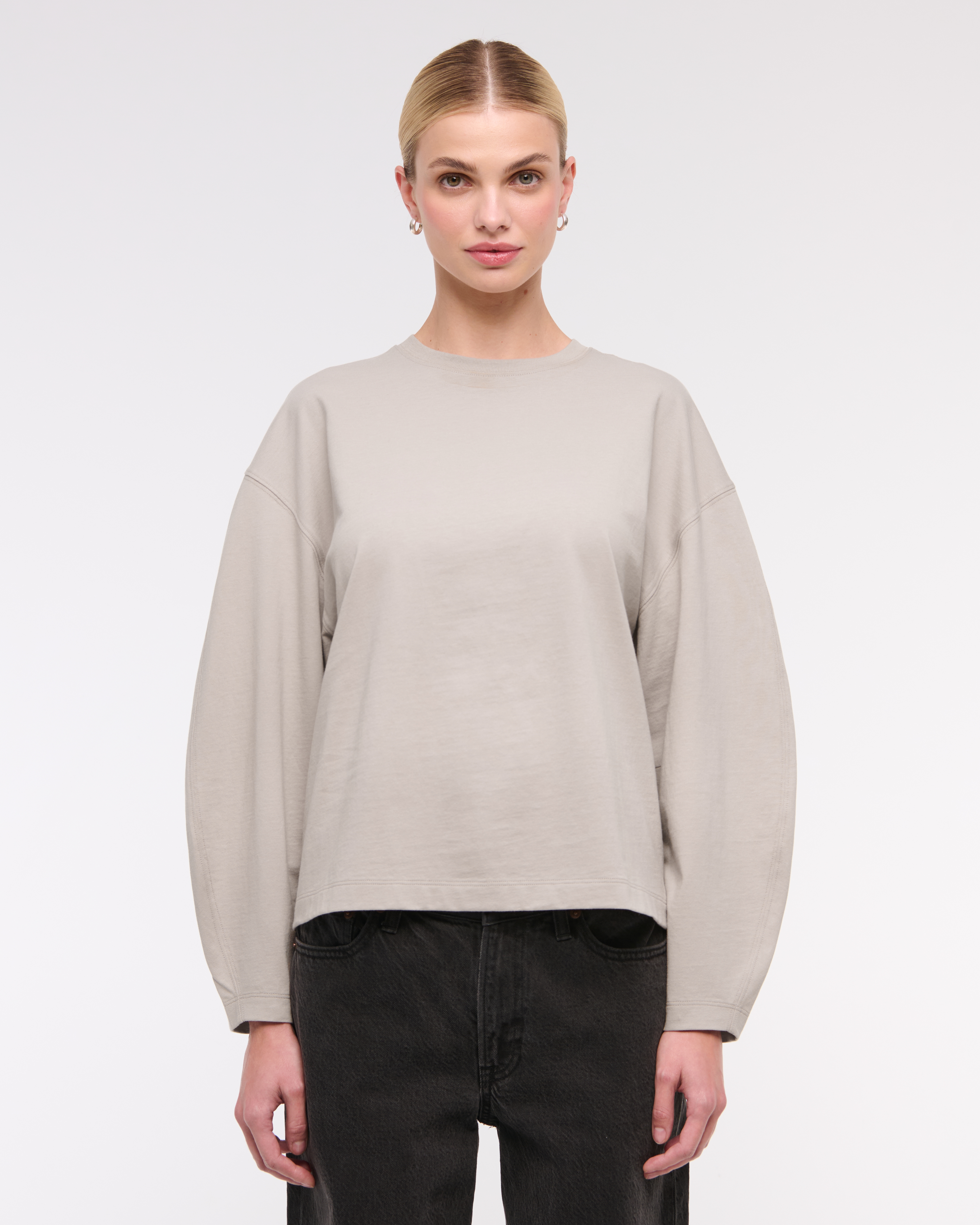 Abercrombie & Fitch Long-sleeve Barrel Tee In Neutral