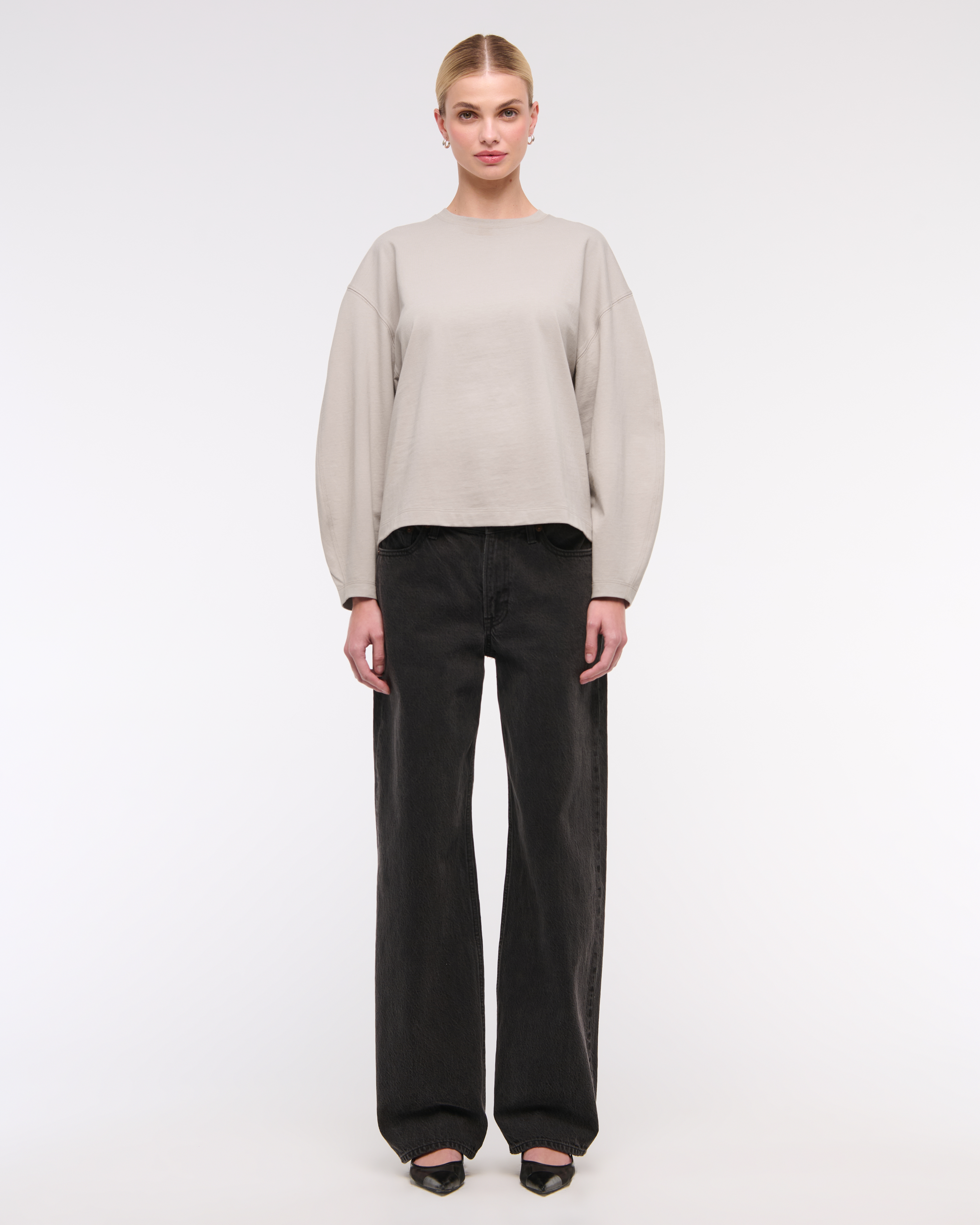 Женские футболки Abercrombie & Fitch Long-Sleeve Barrel Tee — фото 3