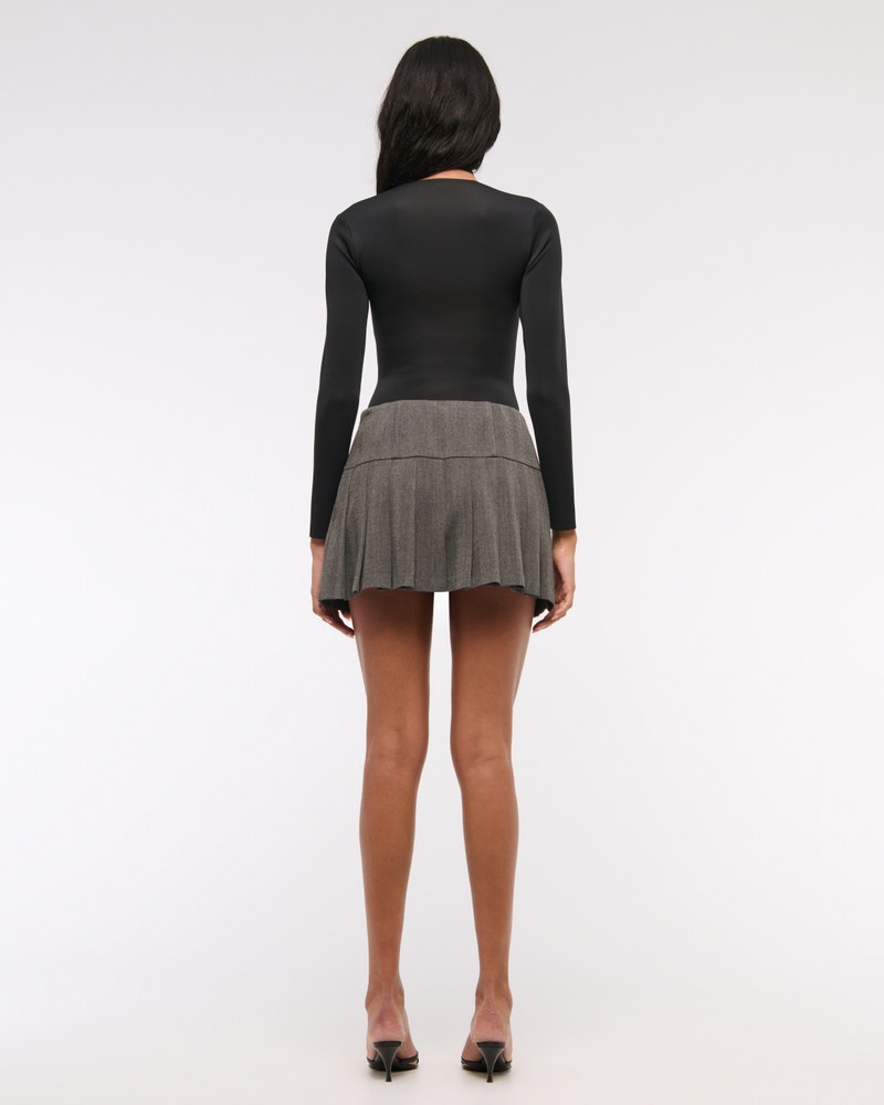The A&F Ava Long-Sleeve Sculpt Matte Bodysuit