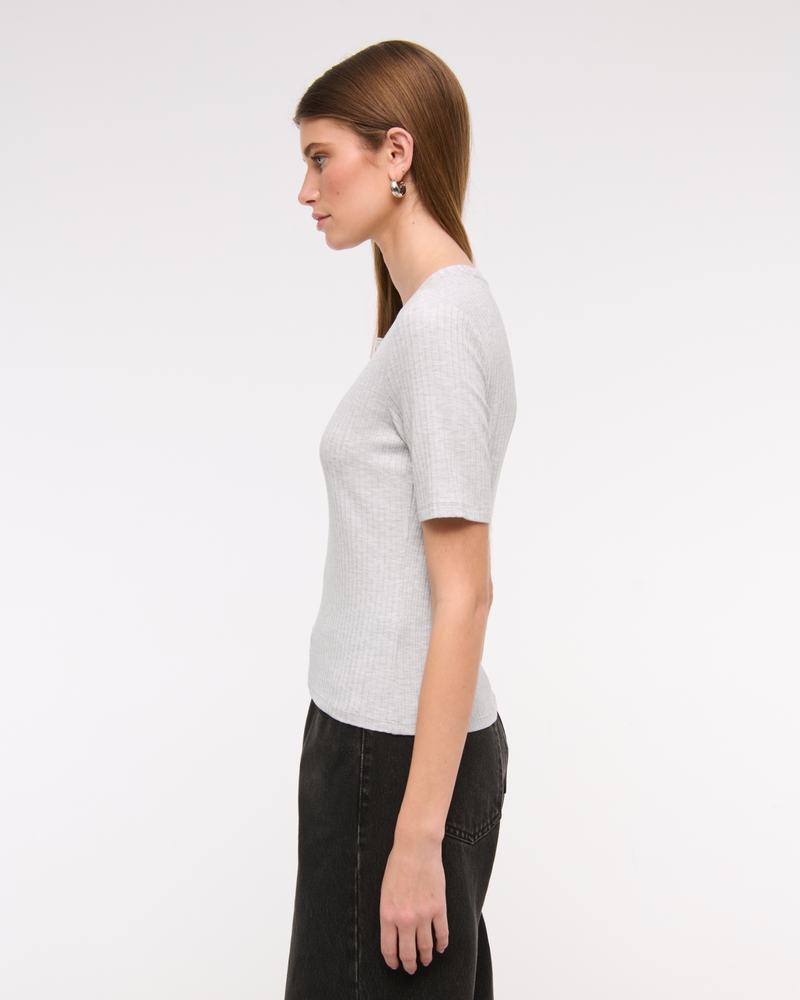 Half-Sleeve Henley Top
