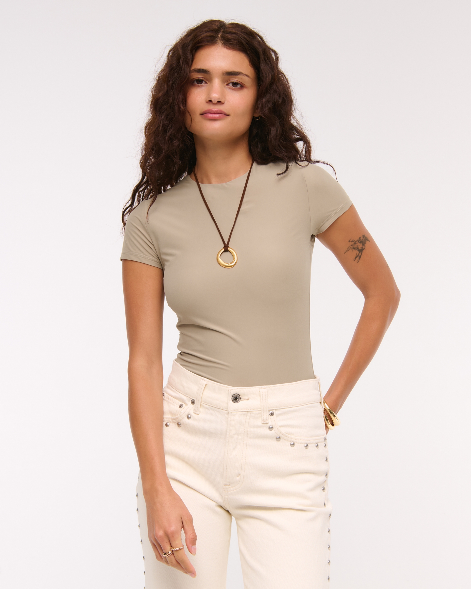 Soft Matte Seamless Tuckable Crew Tee
