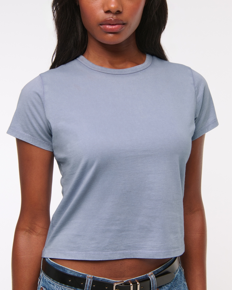 Essential Polished Body-Skimming Tee