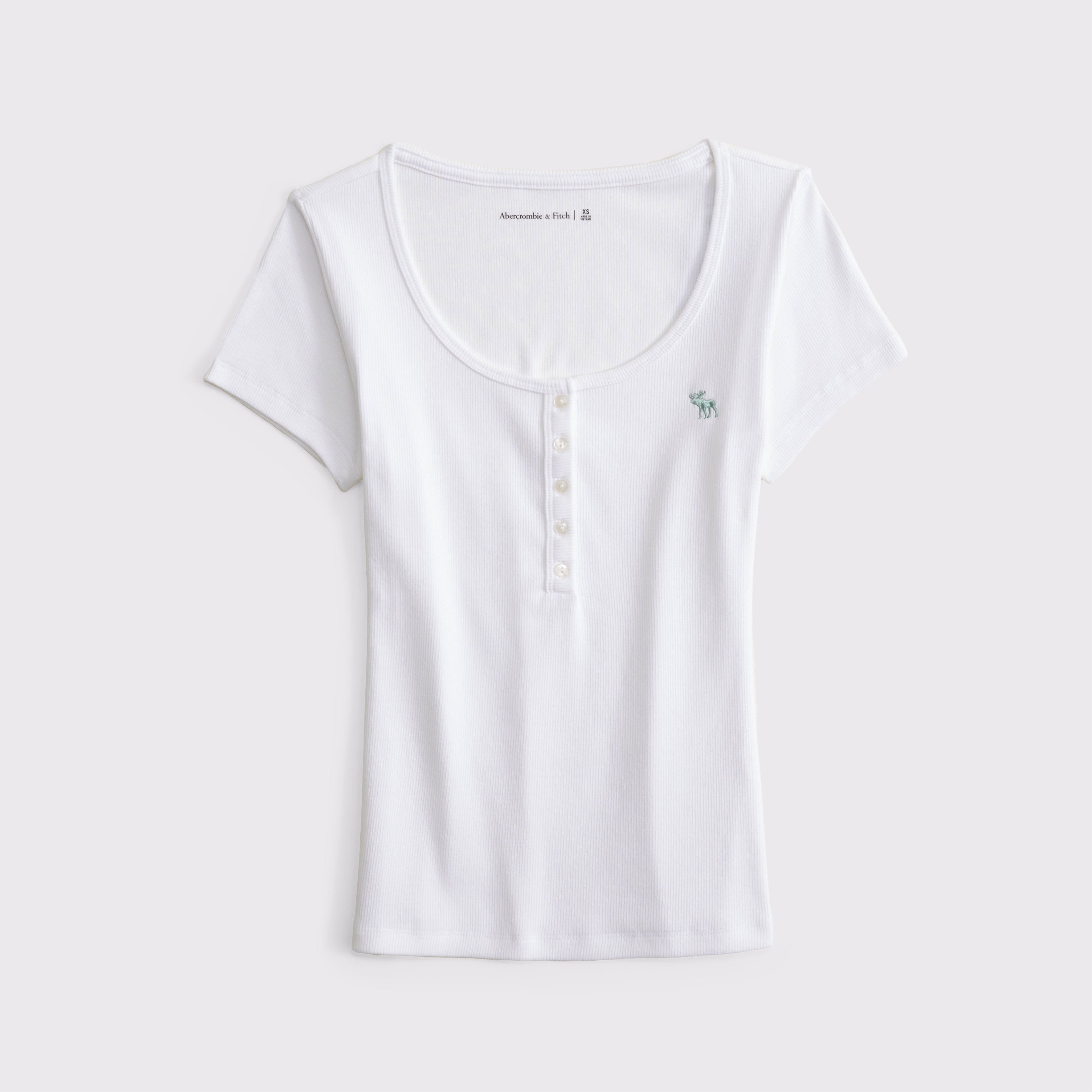 Abercrombie & Fitch アイコン ヘンリー Tシャツ 5枚入 Taupe メンズ シグネチャーアイコン ヘンリーTシャツ 5枚パック
