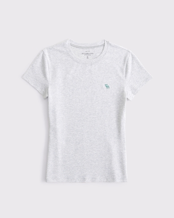 ☆Abercrombie & Fitch☆ ヘビーウェイト アイコン Tシャツ メンズ プレミアム ヘビーウェイト アイコン ヘンリーTシャツ