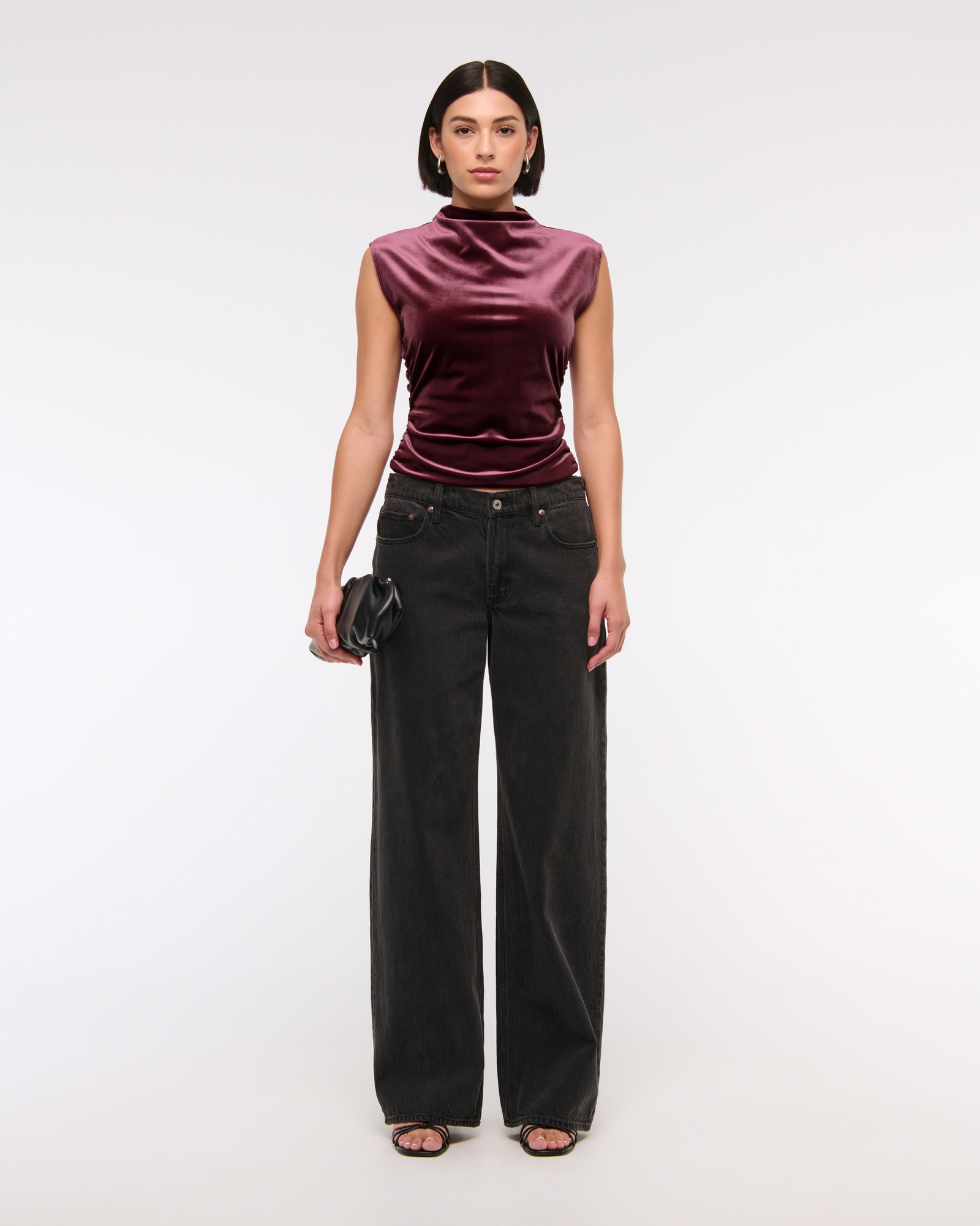 The A&F Paloma Stretch Crepe Top