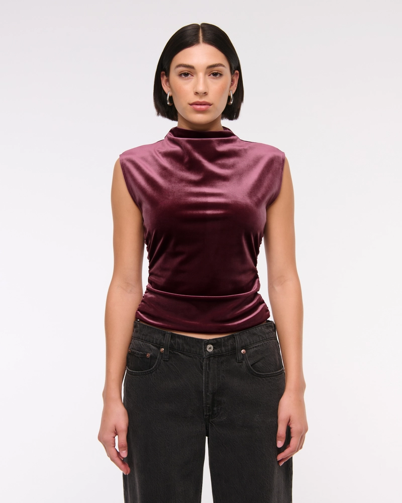 The A&F Paloma Velvet Top