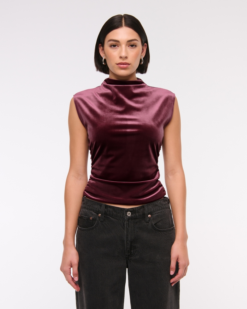 The A&F Paloma Velvet Top