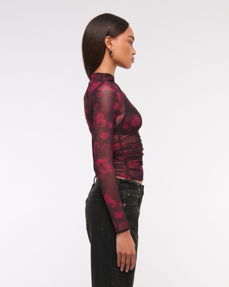 The A&F Paloma Long-Sleeve Mesh Top