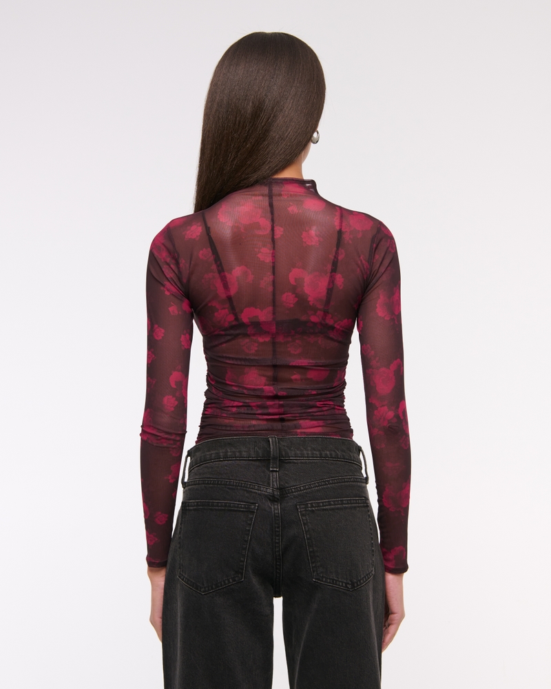 The A&F Paloma Long-Sleeve Mesh Top
