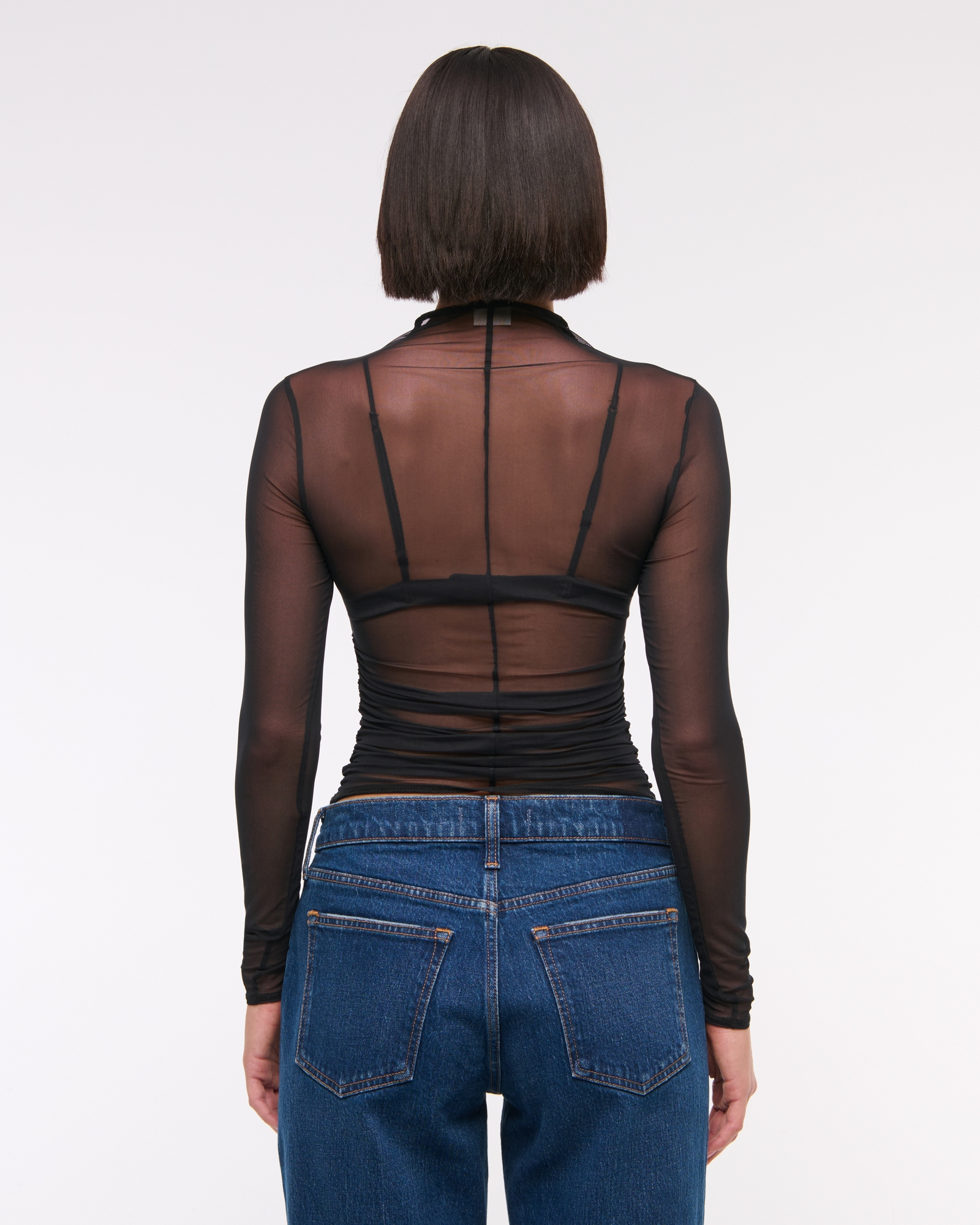 The A&F Paloma Long-Sleeve Mesh Top