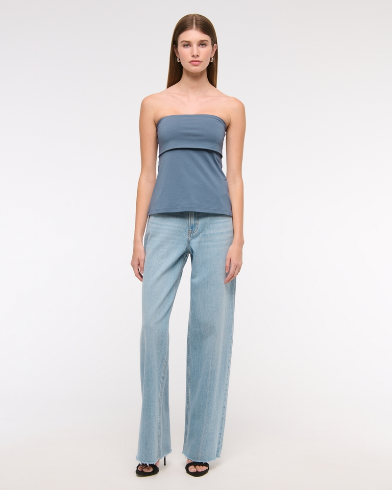 Foldover Tube Top