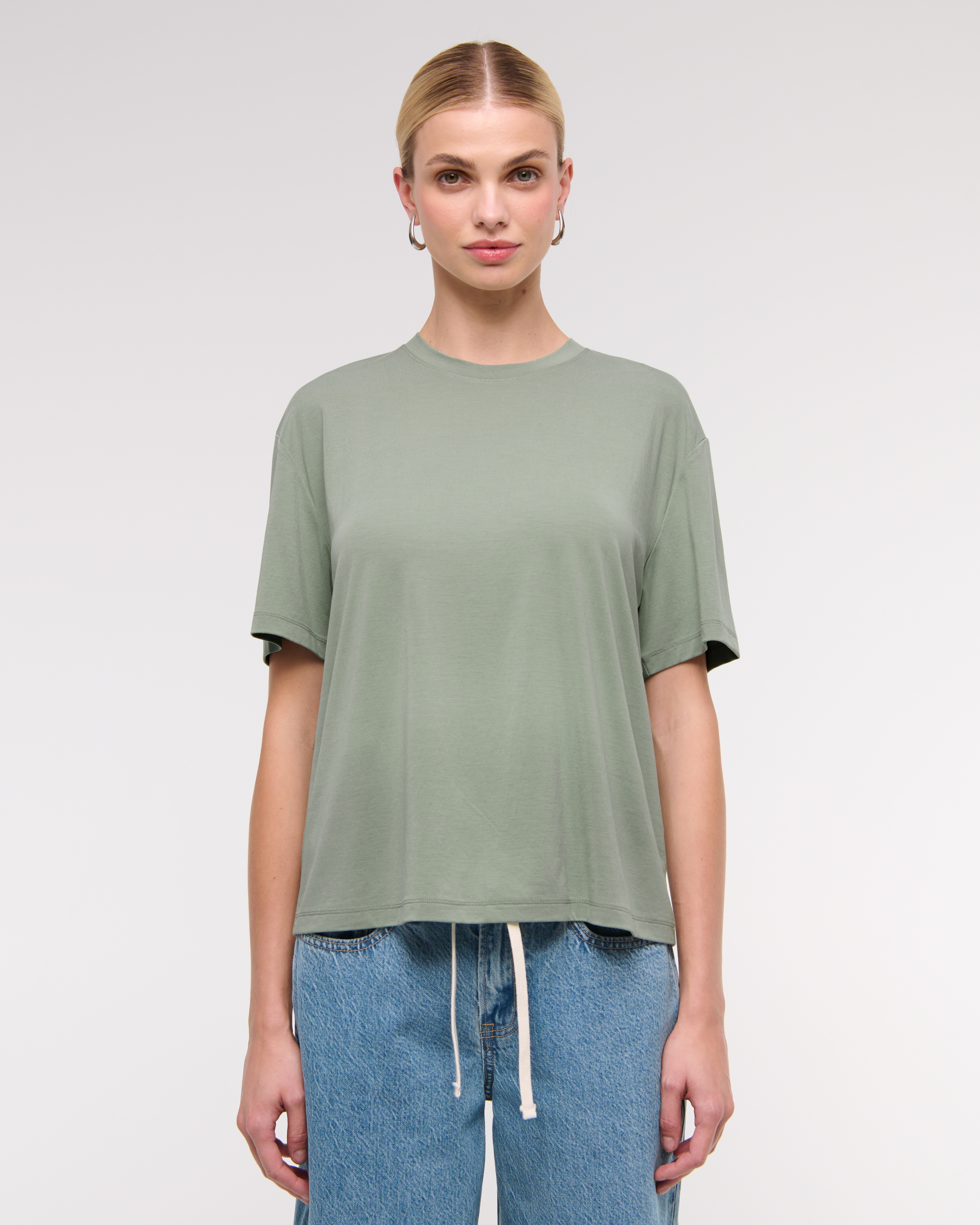 Women's Cupro Easy Tee | Women's Tops | Abercrombie.com