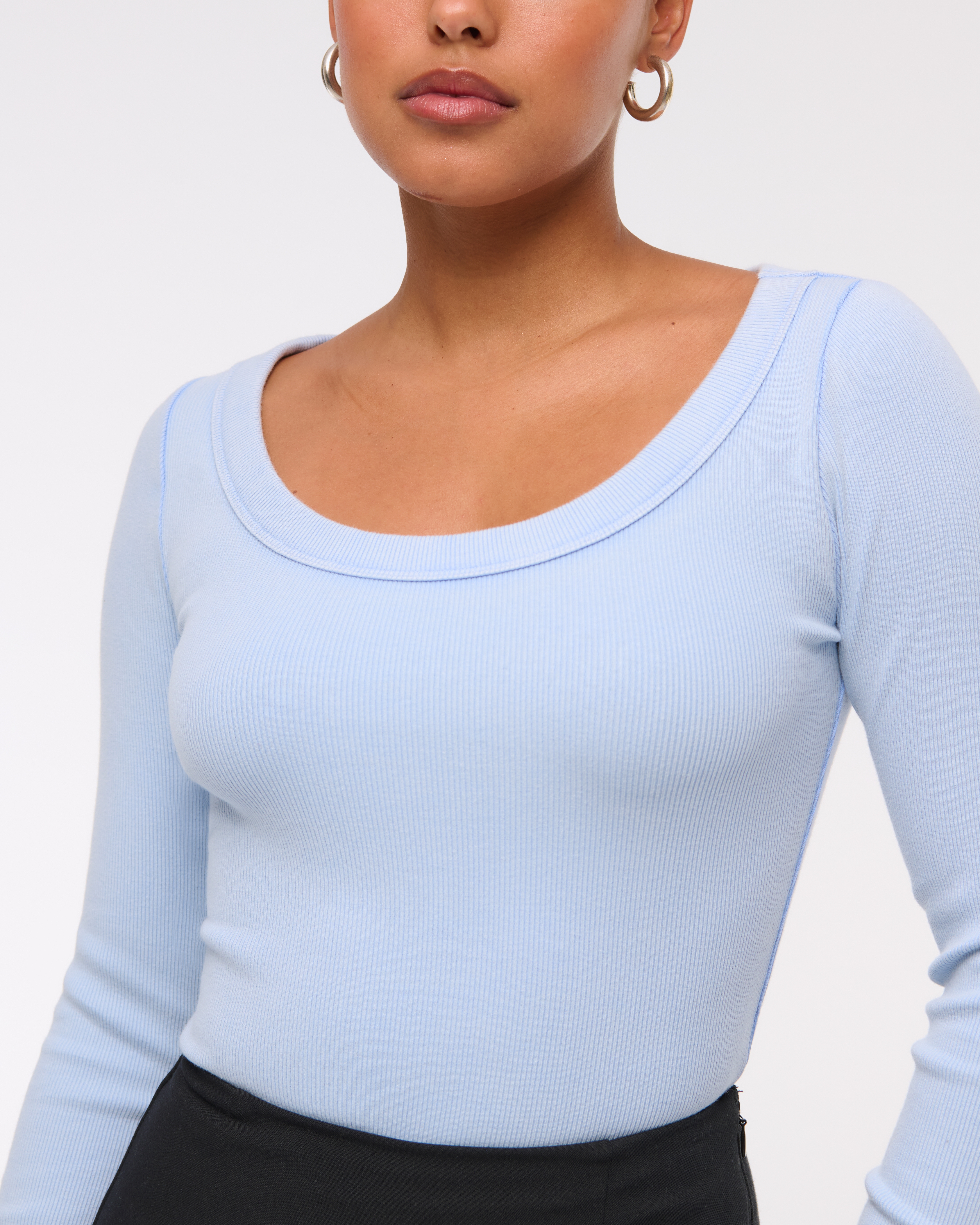 Women's Long-Sleeve Balletic Scoopneck Top | Women's Tops | Abercrombie.com