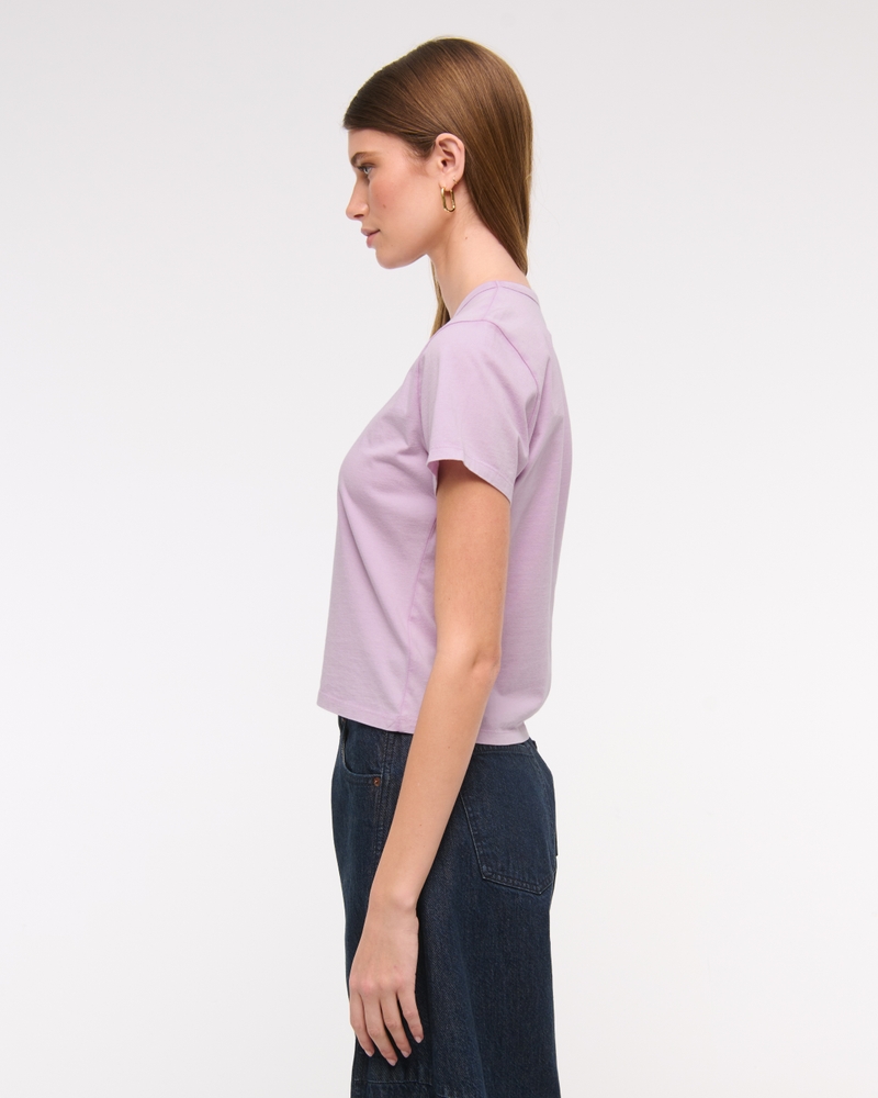 Essential Polished Body-Skimming Tee