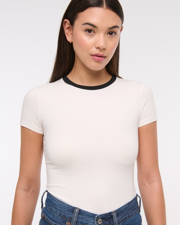 Essential Tuckable Baby Tee, White view 1