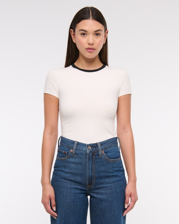 Essential Tuckable Baby Tee, White view 2