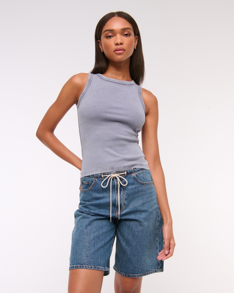 Vintage Rib Tuckable Crew Tank