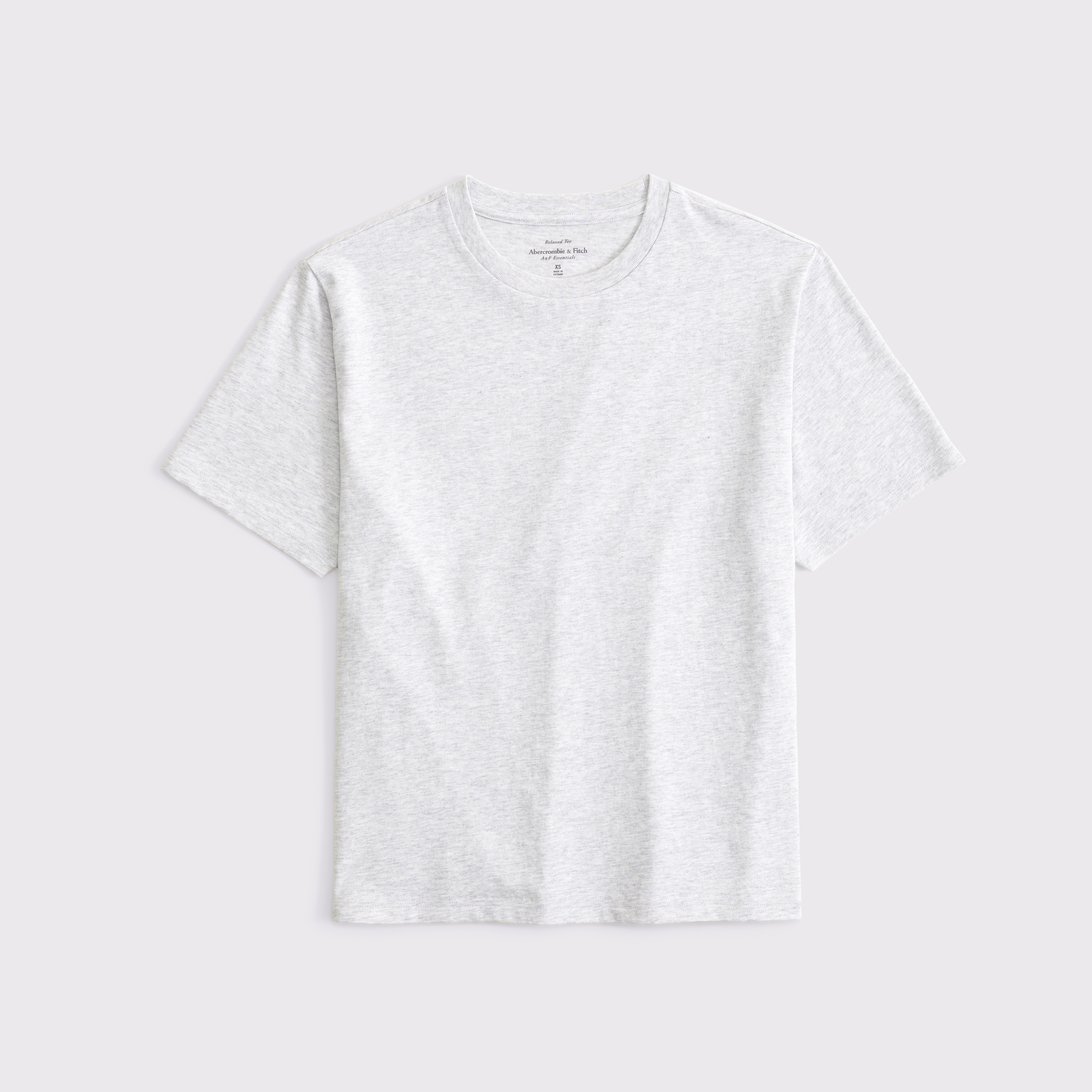 Abercrombie & Fitch Essential Premium Polished Relaxed Tee In Gray