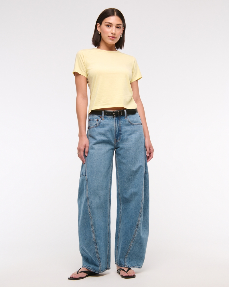 Essential Polished Body-Skimming Tee