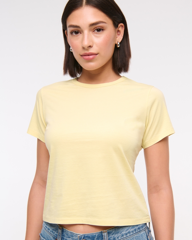 Essential Polished Body-Skimming Tee