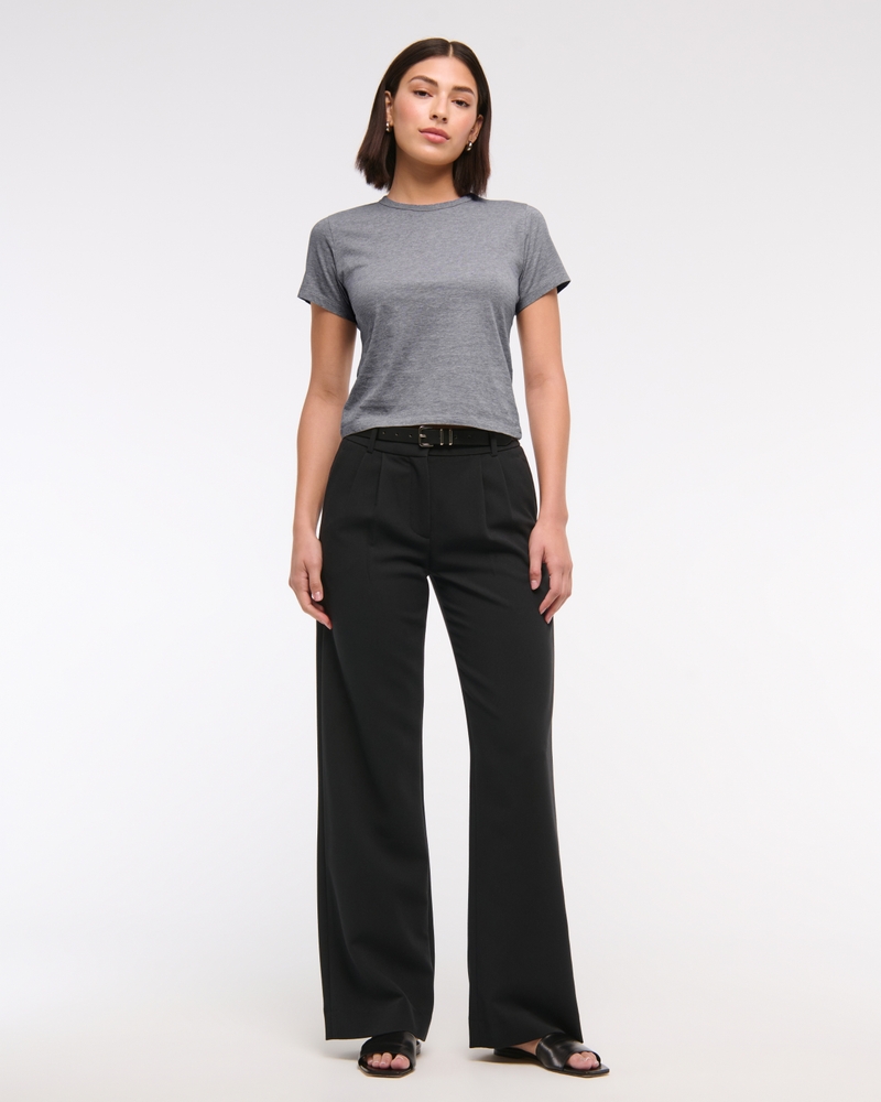 Essential Polished Body-Skimming Tee