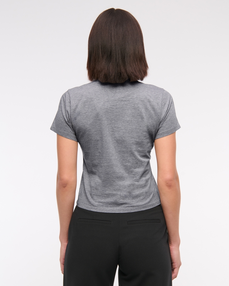 Essential Polished Body-Skimming Tee