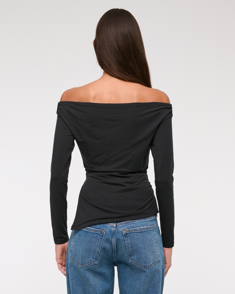 Off-The-Shoulder Draped Top