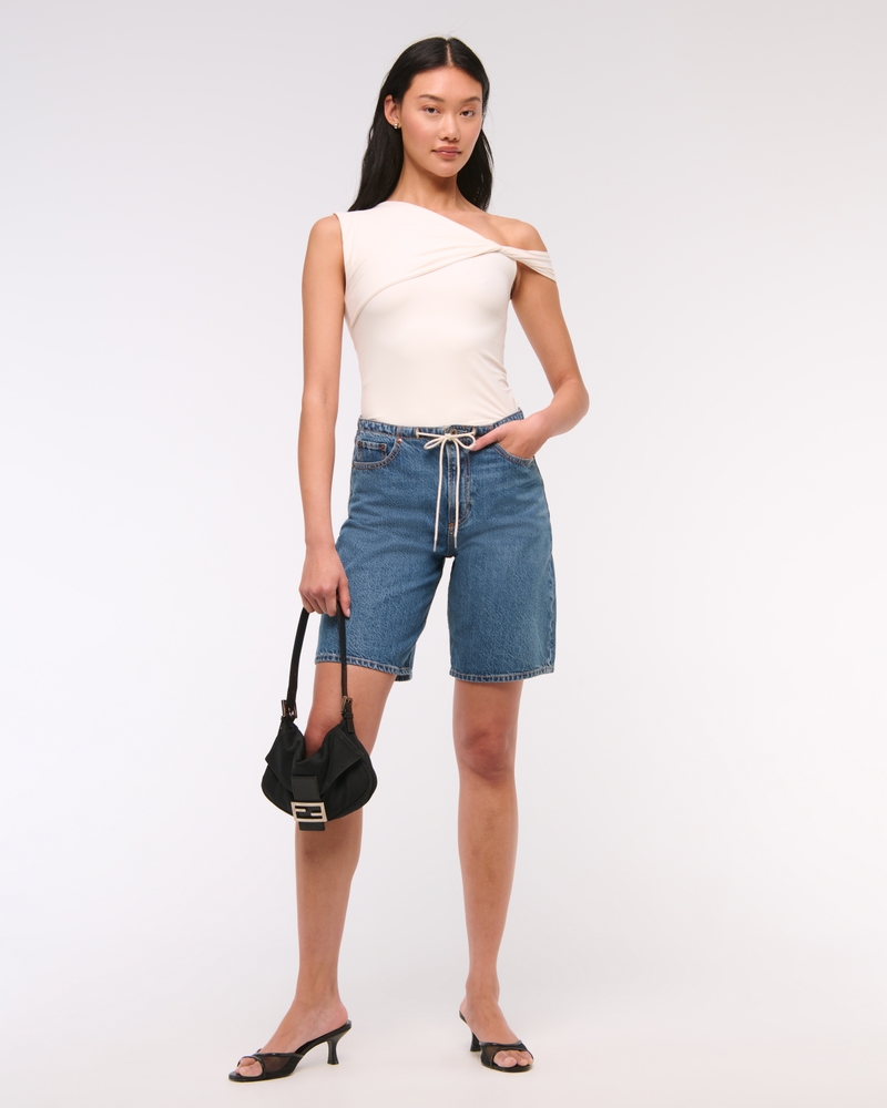 Soft Matte Seamless Asymmetrical Twist Top