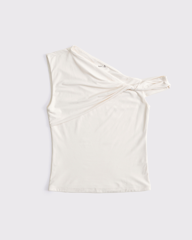 Soft Matte Seamless Asymmetrical Twist Top