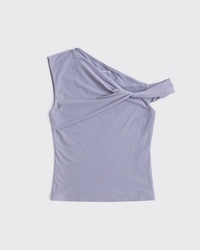 Soft Matte Seamless Asymmetrical Twist Top