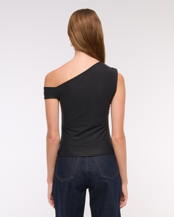 Soft Matte Seamless Asymmetrical Twist Top
