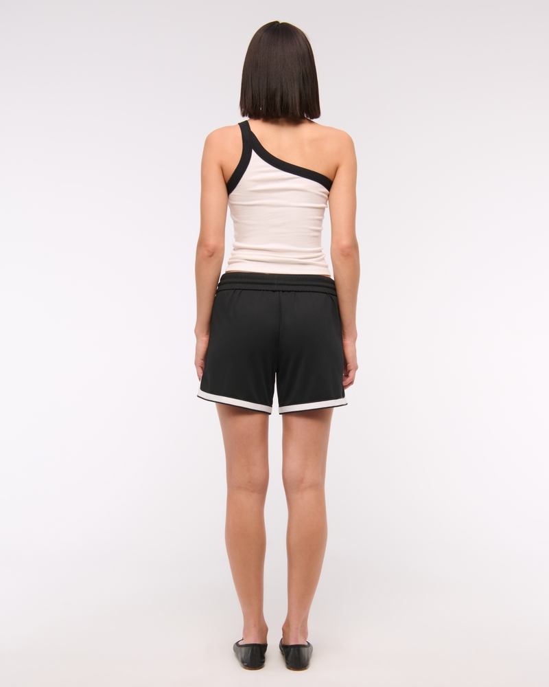 One-Shoulder Rib Tank