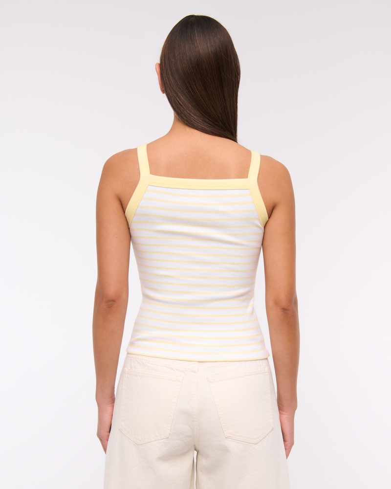Straight Neck Rib Tank