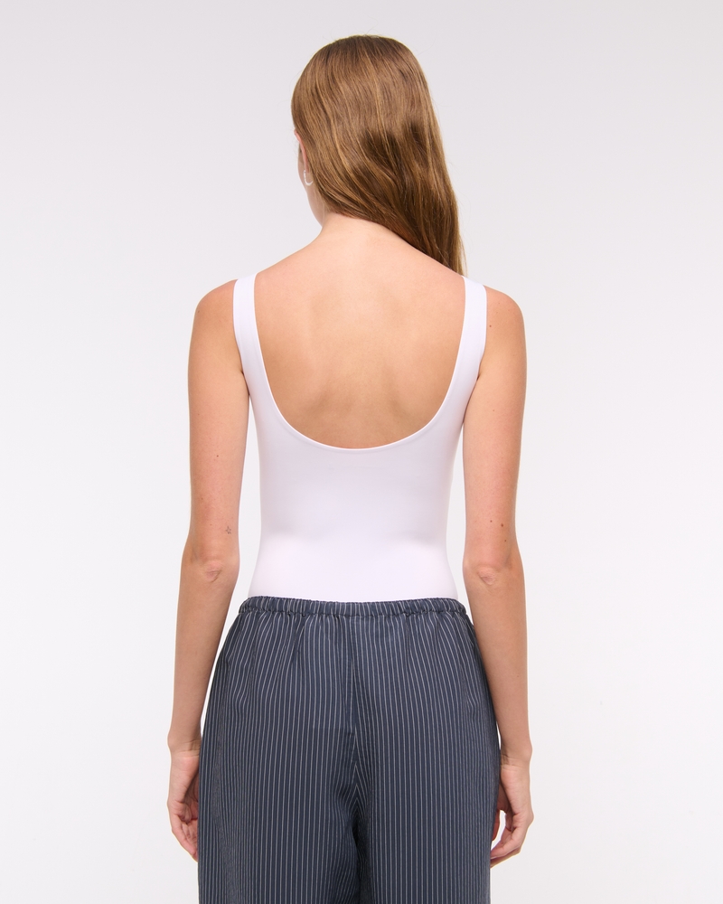 Sculpt Matte Seamless Slash Scoop-Back Bodysuit