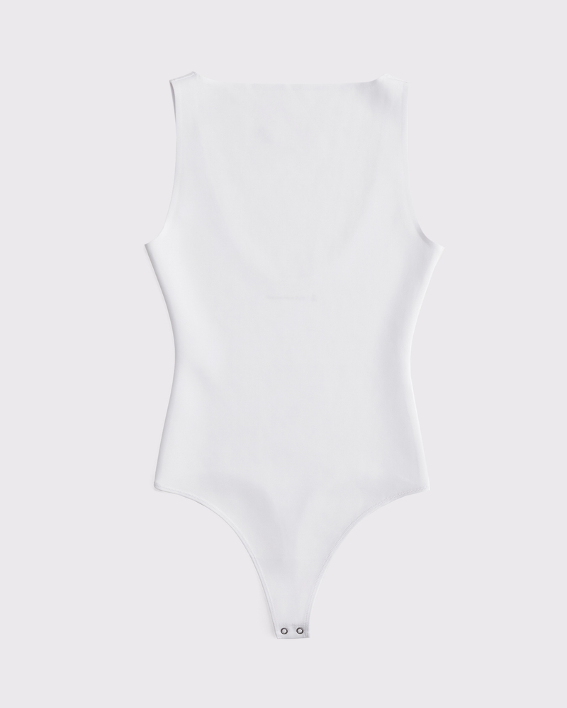 Women's Sculpt Matte Seamless Slash Scoop-Back Bodysuit