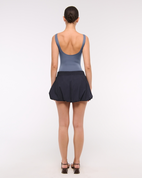 Sculpt Matte Seamless Slash Scoop-Back Bodysuit