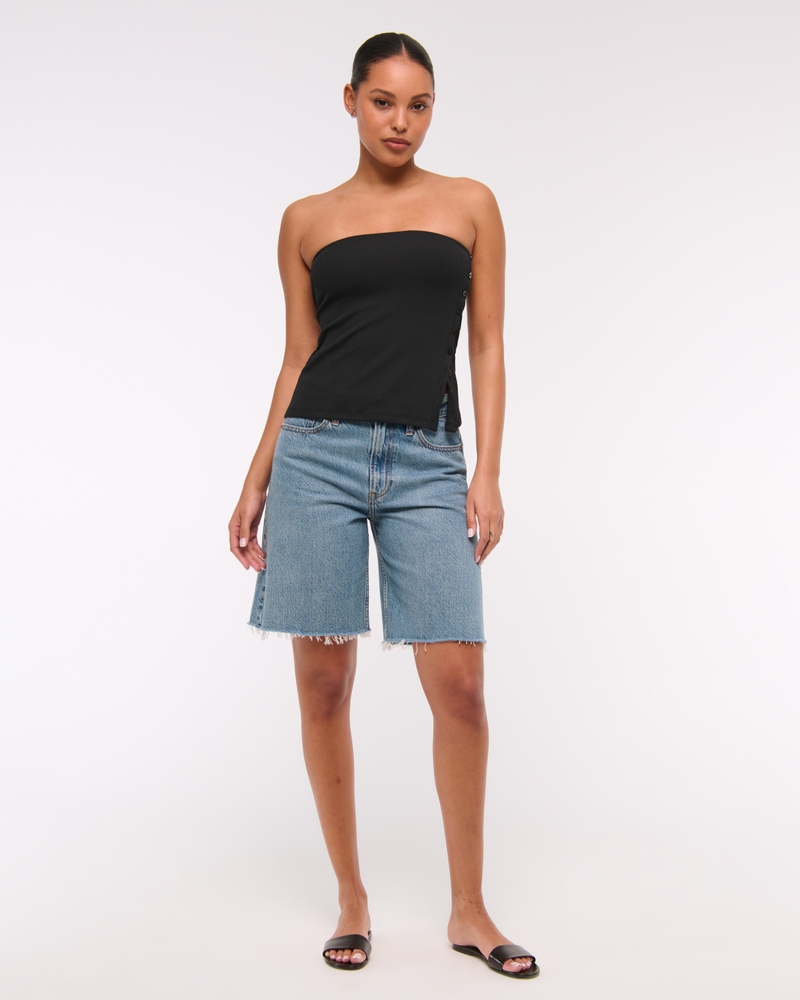 Side-Button Tube Top