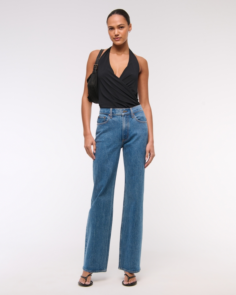 Draped Plunge Bodysuit