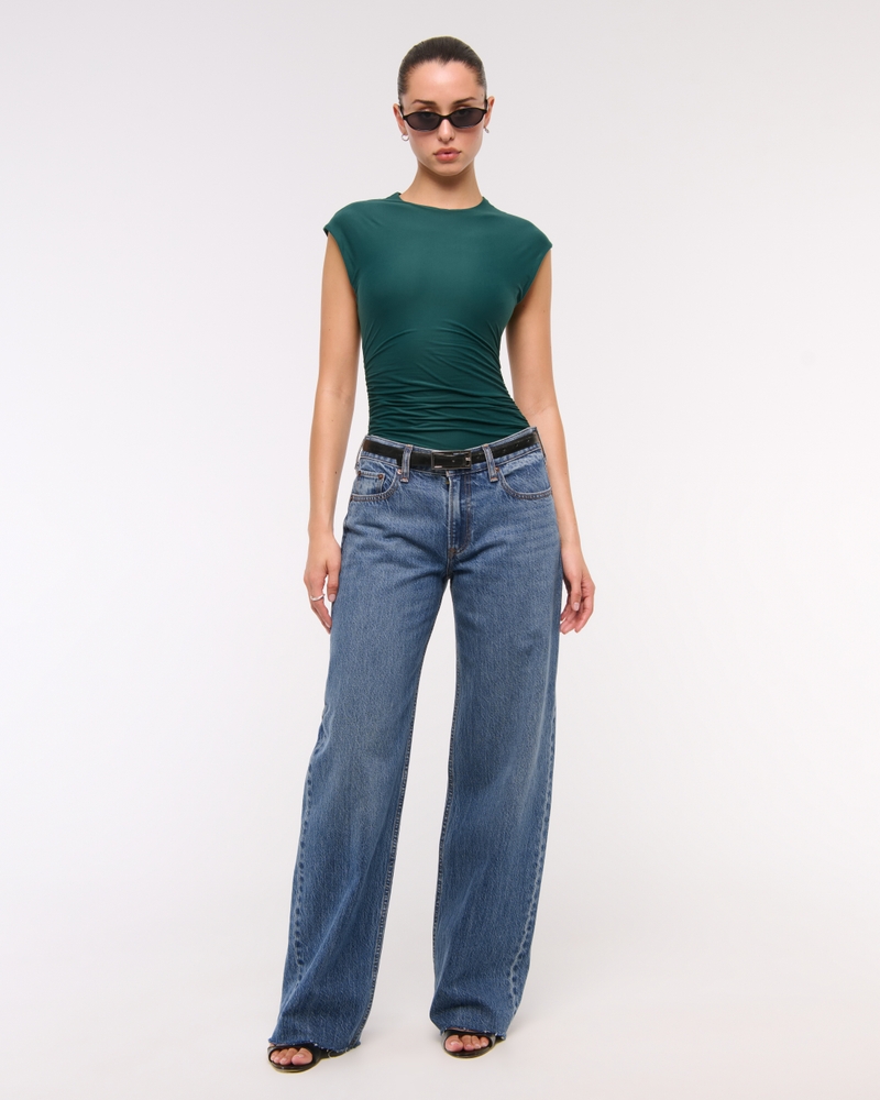 Soft Matte Seamless Ruched Bodysuit