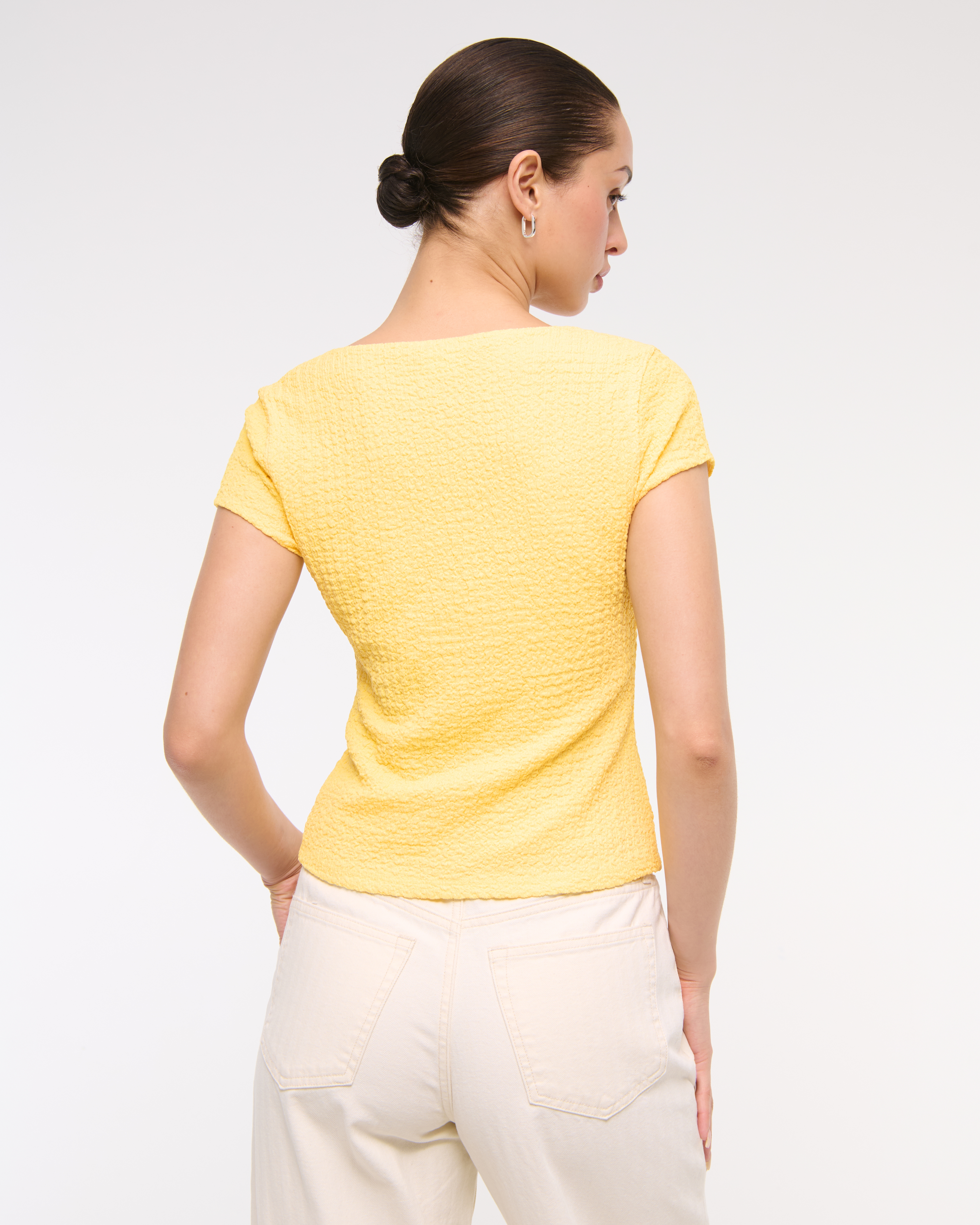 unfil　openworkcableknit top Open Collar Short-Sleeve Shirt | UNIQLO US