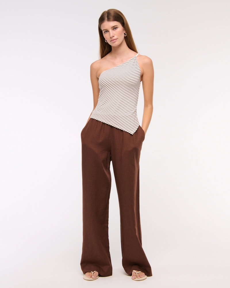 Asymmetrical Ruched Top
