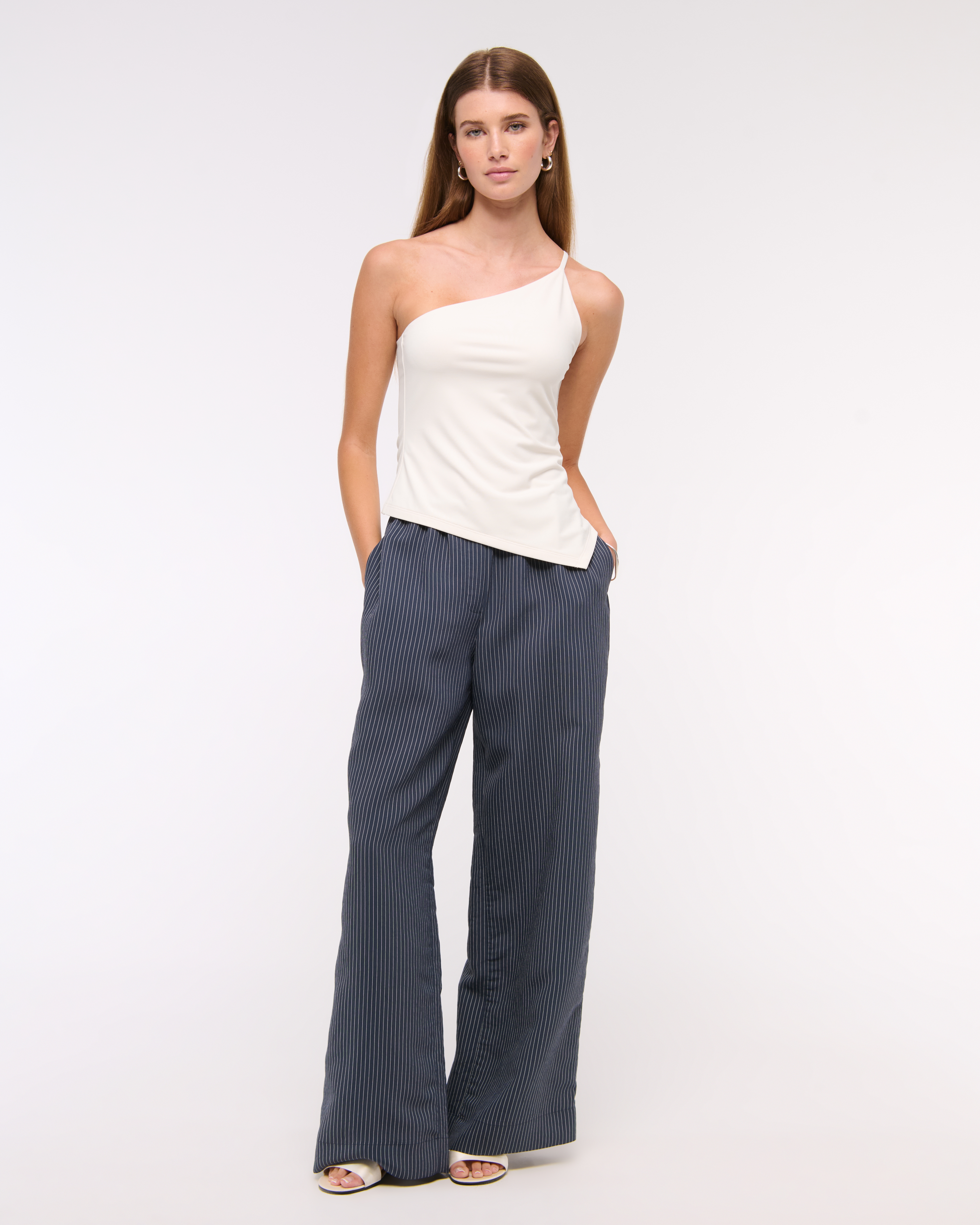 Women's One-Shoulder Asymmetrical Top | Women's Clearance