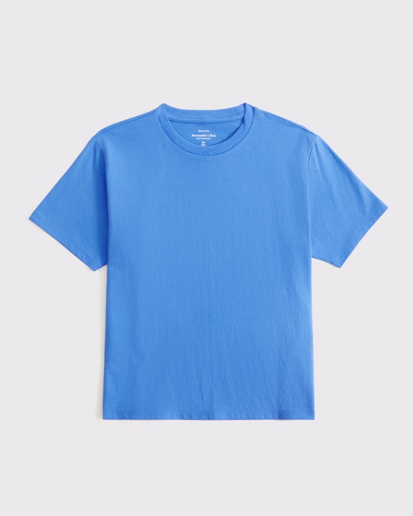 Essential Premium Polished Relaxed Tee, Marine Blue view 1