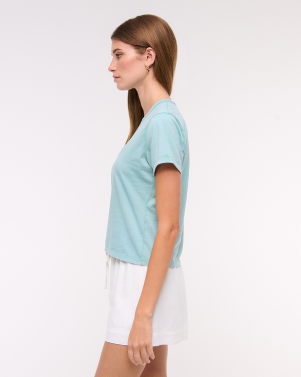 Essential Polished Body-Skimming Tee
